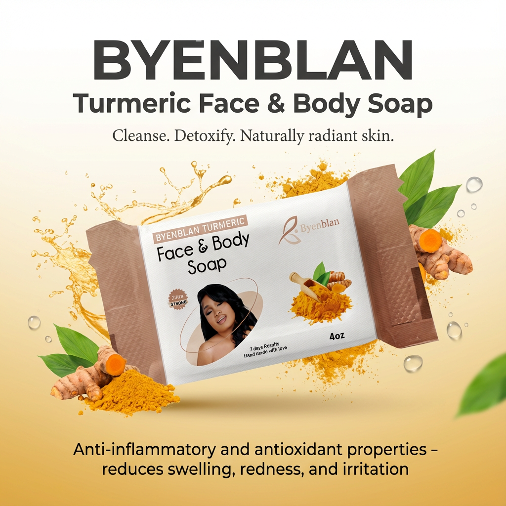BYENBLAN Turmeric Face & Body Soap