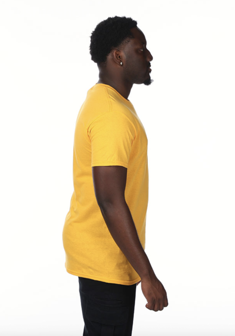 T-Shirt Heavy Cotton 5.3 oz Crew Neck Short Sleeve Top for Heavy Cotton Wearers Casual Menswear Classic Fit Versatile Style