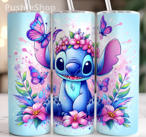 Magic Stitch Floral Watercolor Tumbler, 20oz