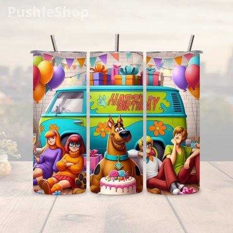90's Cartoon Tumbler: 20 oz Scooby-Doo