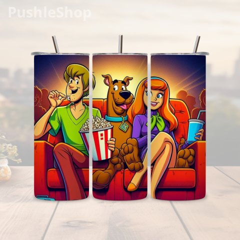 90's Cartoon Tumbler: 20 oz Shaggy, Scooby-Doo
