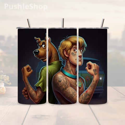 90's Cartoon Tumbler: 20 oz Scooby-Doo