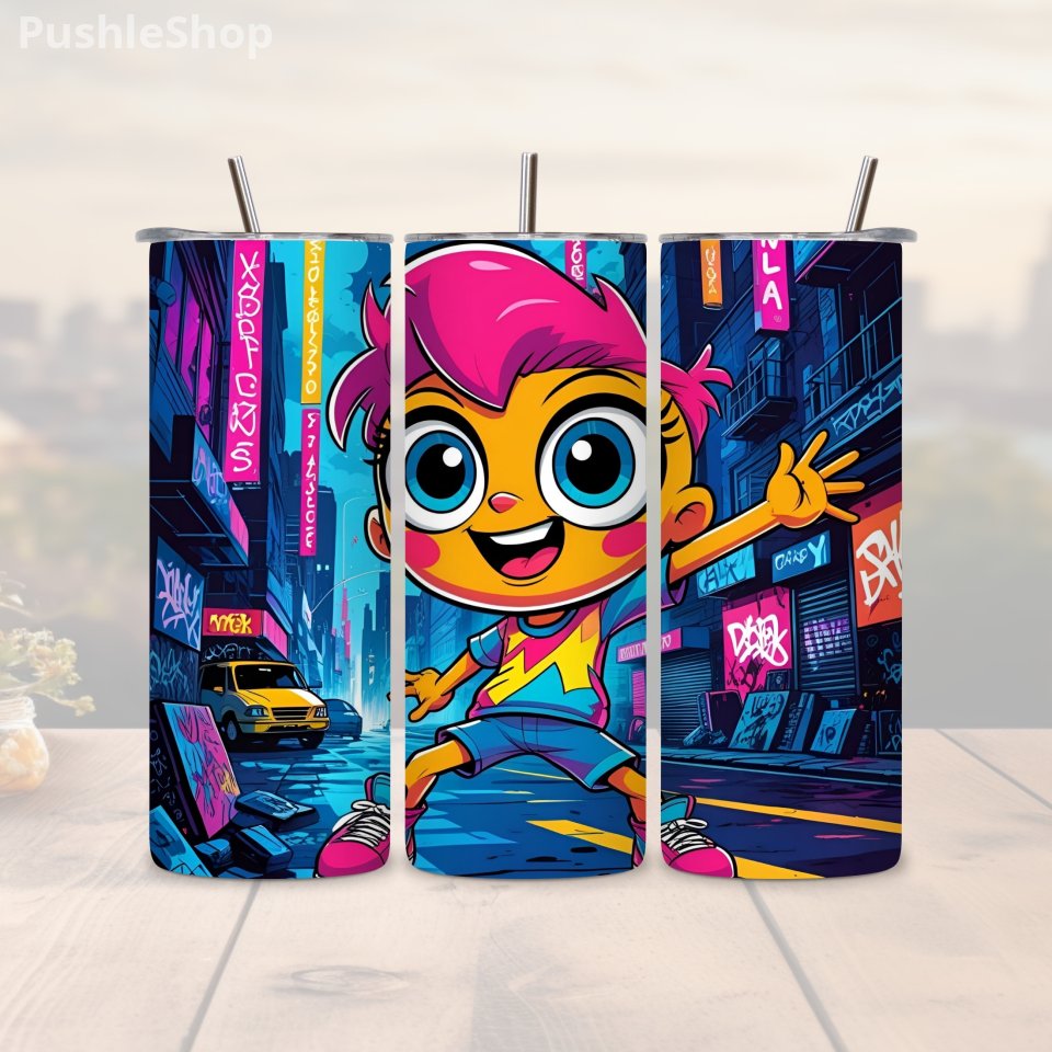 90's Cartoon Tumbler: 20 oz