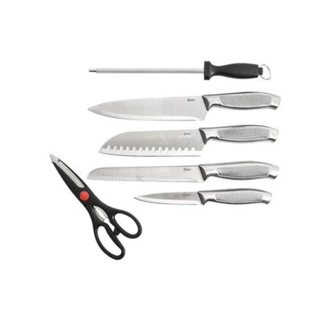 14 Pc Stainless Steel Cutlery Set with Rubberwood Block 6