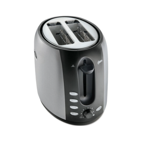 Oster 2-Slice Toaster - Brushed Stainless/Black Accents 3