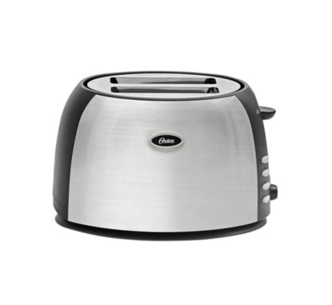 Oster 2-Slice Toaster - Brushed Stainless/Black Accents