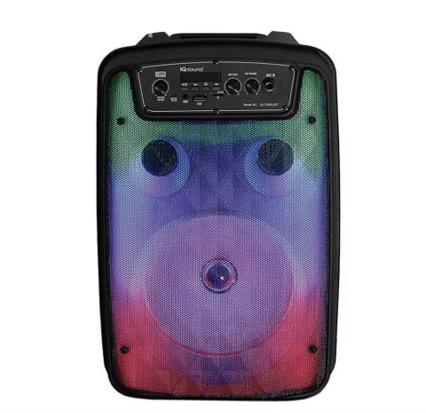 Bluetooth Portable Speaker, Black, IQ-7008DJBT