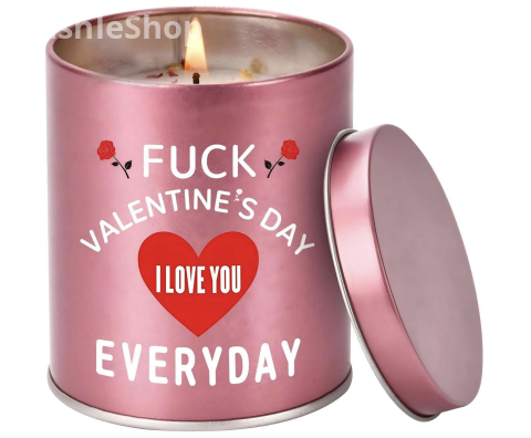 Valentines Day Gifts for Her Birthday - Galentines Gifts for Women Wife Girlfriend Girls Friend Romantic Naughty Gift for Her Tin Soy Candles Unique Ideas 9oz Scented Candles