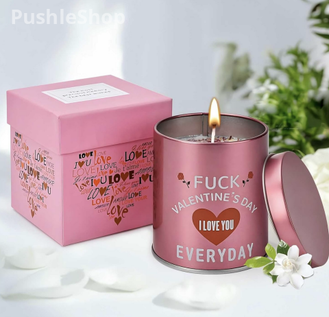 Valentines Day Gifts for Her Birthday - Galentines Gifts for Women Wife Girlfriend Girls Friend Romantic Naughty Gift for Her Tin Soy Candles Unique Ideas 9oz Scented Candles 6