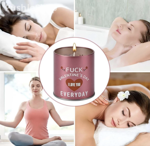 Valentines Day Gifts for Her Birthday - Galentines Gifts for Women Wife Girlfriend Girls Friend Romantic Naughty Gift for Her Tin Soy Candles Unique Ideas 9oz Scented Candles