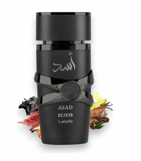 Lattafa Asad Perfume Collection, Eau De Parfum, 100 ML, 4 Variants (Asad Elixir, Asad Original, Asad Zanzibar, Asad Bourbon), Black Pepper Citrus Vanilla Notes, Men 3