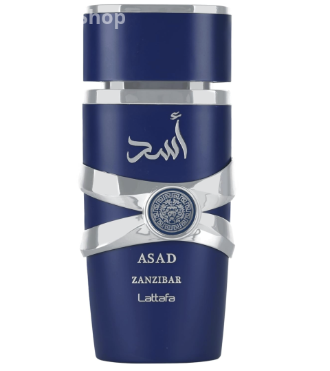 Lattafa Asad Zanzibar - Fresh, Spicy, Vanilla, Coconut - Eau de Parfum Long-Lasting Fragrance for Men, 3.40 Ounce / 100 ml