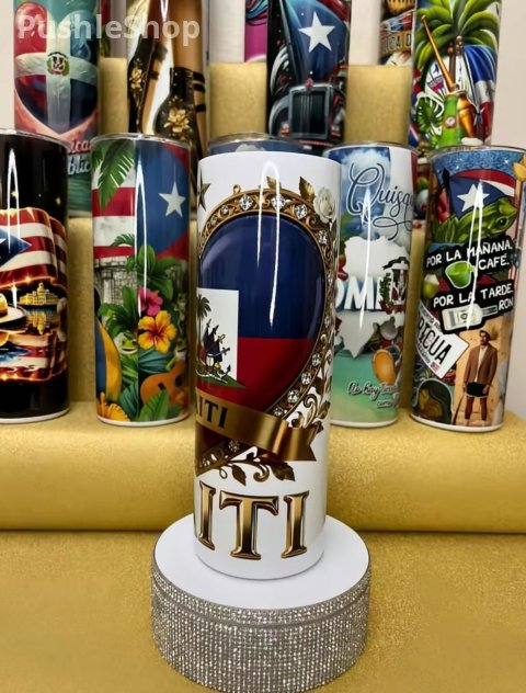 Haitian Flag Tumbler 20 oz 6