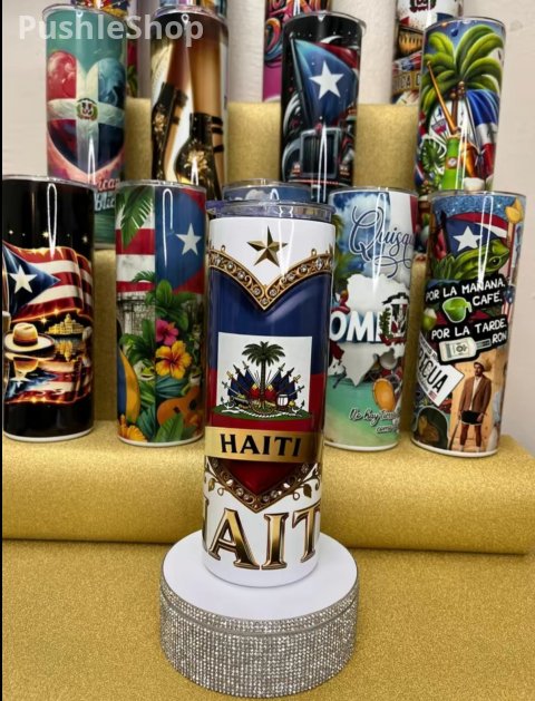 Haitian Flag Tumbler 20 oz
