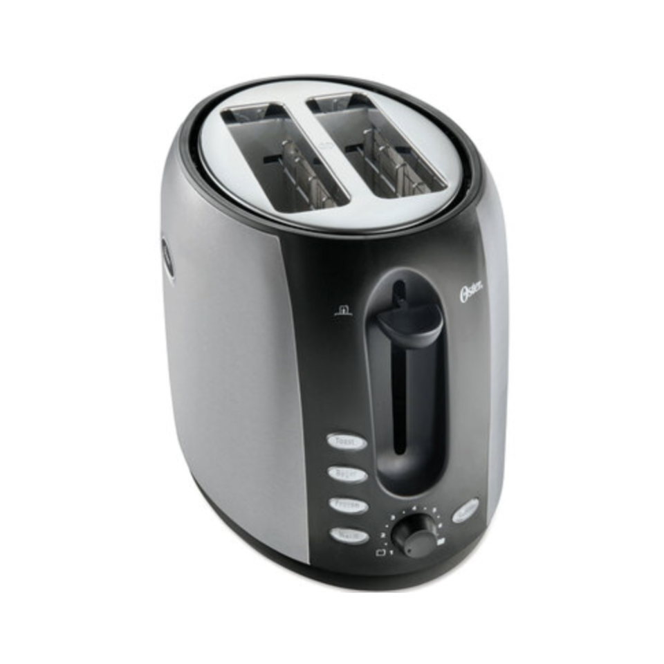 Oster 2-Slice Toaster - Brushed Stainless/Black Accents