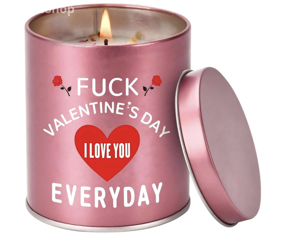 Valentines Day Gifts for Her Birthday - Galentines Gifts for Women Wife Girlfriend Girls Friend Romantic Naughty Gift for Her Tin Soy Candles Unique Ideas 9oz Scented Candles