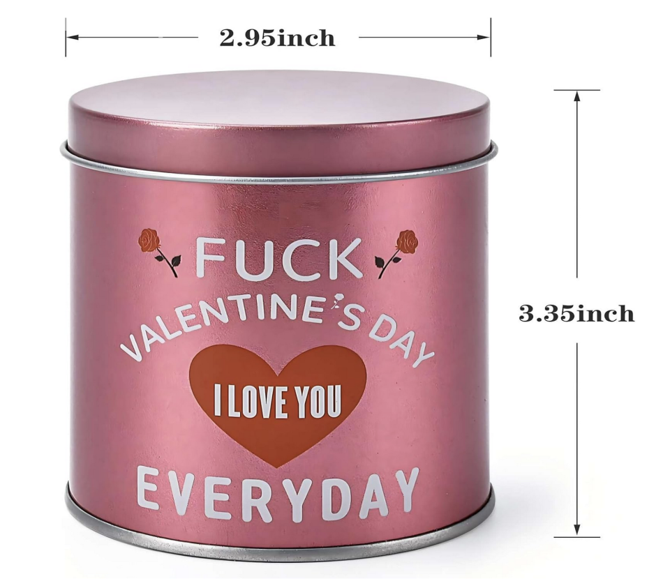 Valentines Day Gifts for Her Birthday - Galentines Gifts for Women Wife Girlfriend Girls Friend Romantic Naughty Gift for Her Tin Soy Candles Unique Ideas 9oz Scented Candles