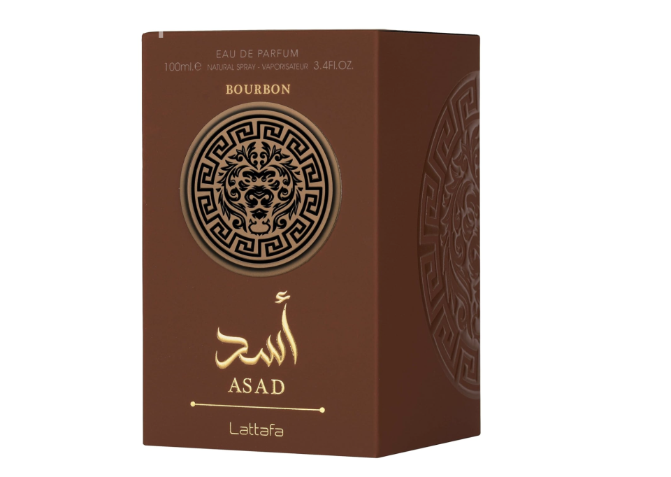 Lattafa Asad Bourbon for Unisex Eau de Parfum Spray, 3.4 Ounce / 100 ml | for Unisex