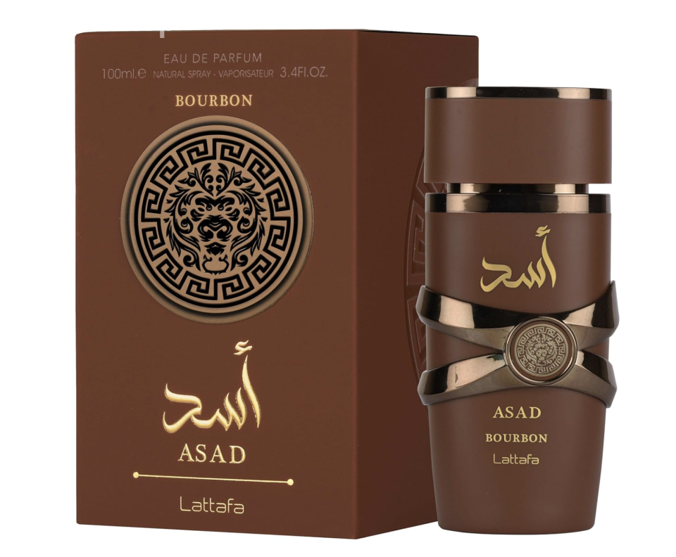 Lattafa Asad Bourbon for Unisex Eau de Parfum Spray, 3.4 Ounce / 100 ml | for Unisex
