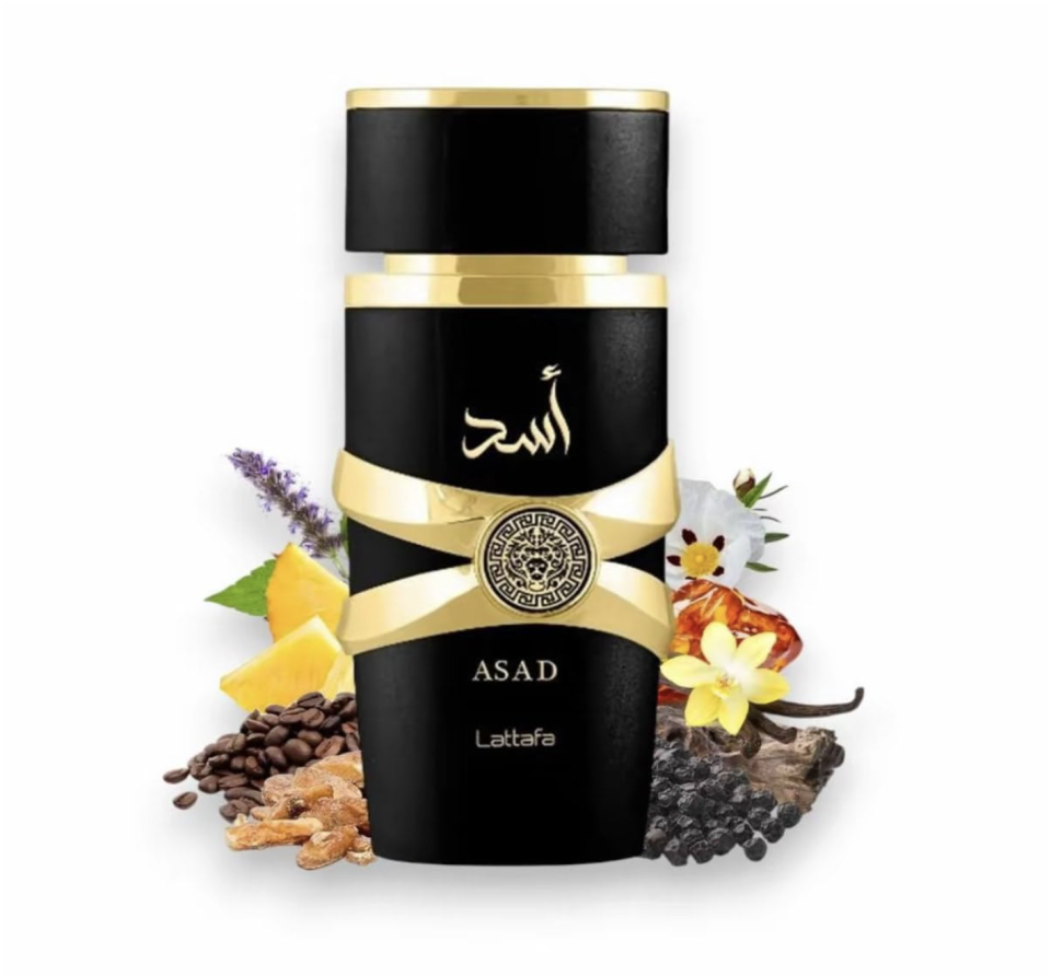 Lattafa Asad Perfume Collection, Eau De Parfum, 100 ML, 4 Variants (Asad Elixir, Asad Original, Asad Zanzibar, Asad Bourbon), Black Pepper Citrus Vanilla Notes, Men