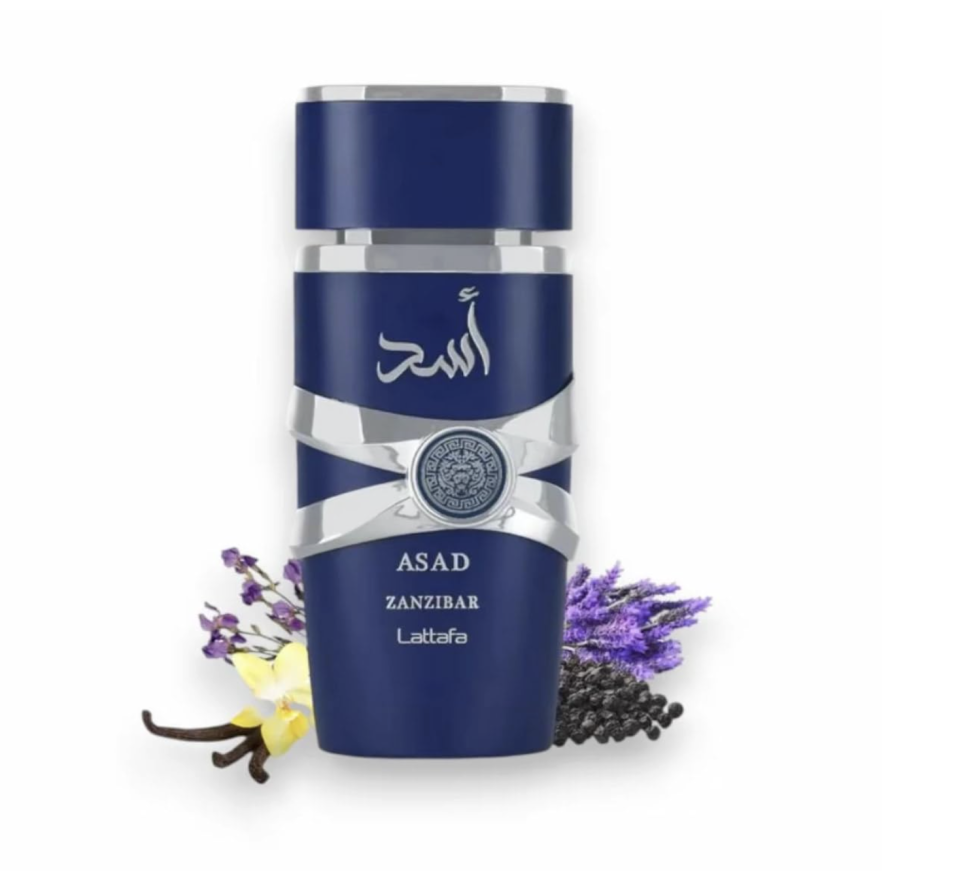 Lattafa Asad Perfume Collection, Eau De Parfum, 100 ML, 4 Variants (Asad Elixir, Asad Original, Asad Zanzibar, Asad Bourbon), Black Pepper Citrus Vanilla Notes, Men
