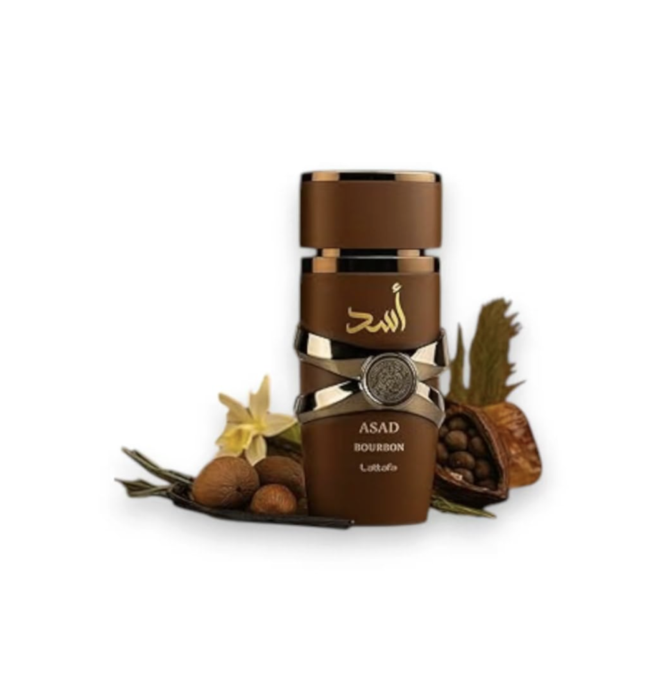 Lattafa Asad Perfume Collection, Eau De Parfum, 100 ML, 4 Variants (Asad Elixir, Asad Original, Asad Zanzibar, Asad Bourbon), Black Pepper Citrus Vanilla Notes, Men
