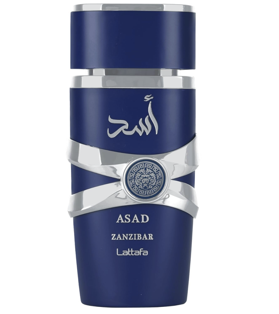 Lattafa Asad Zanzibar - Fresh, Spicy, Vanilla, Coconut - Eau de Parfum Long-Lasting Fragrance for Men, 3.40 Ounce / 100 ml