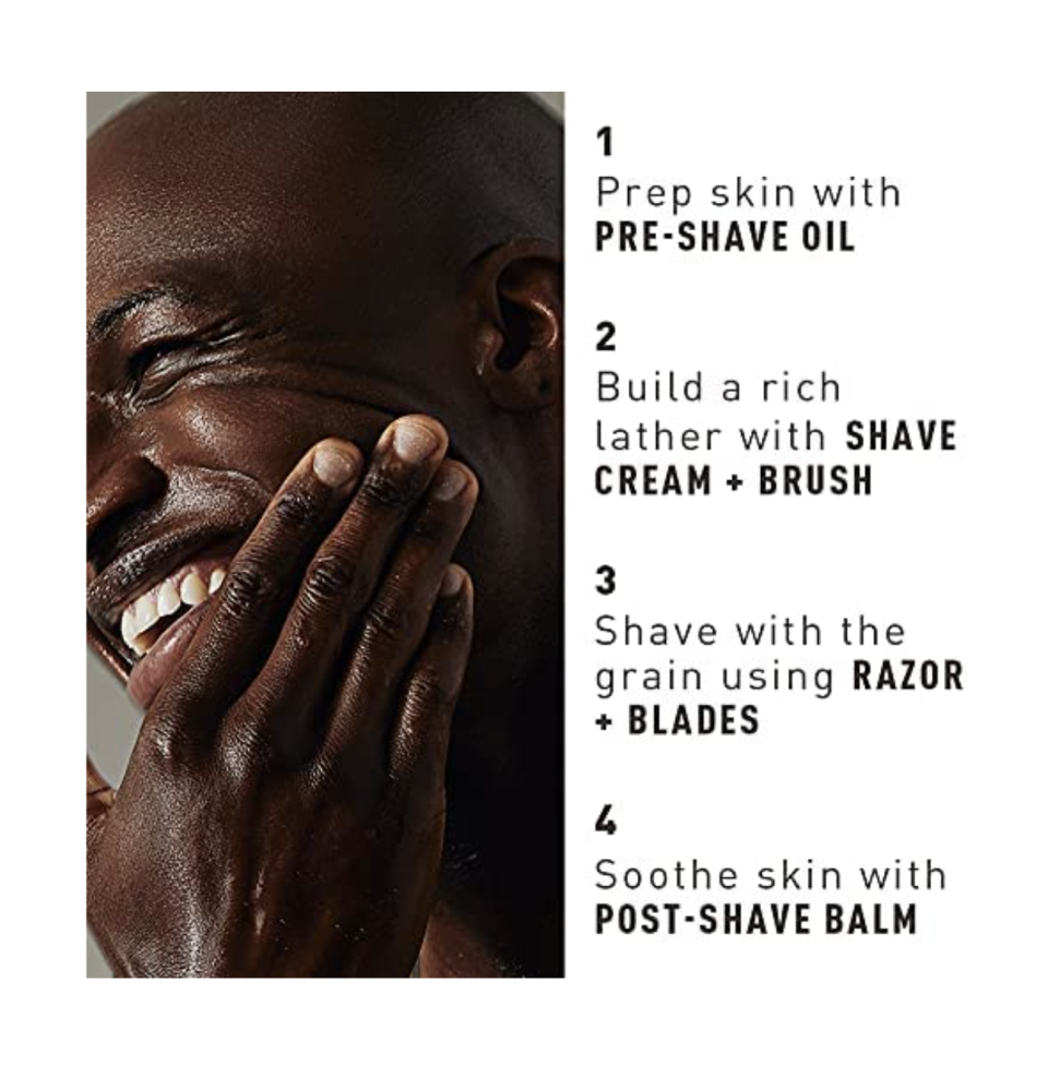 Bevel Shaving Kit for Men - Includes Pre Shave Oil, Shaving Cream, and After Shave Balm, Helps Reduce Skin Irritation and Prevent Razor Bumps