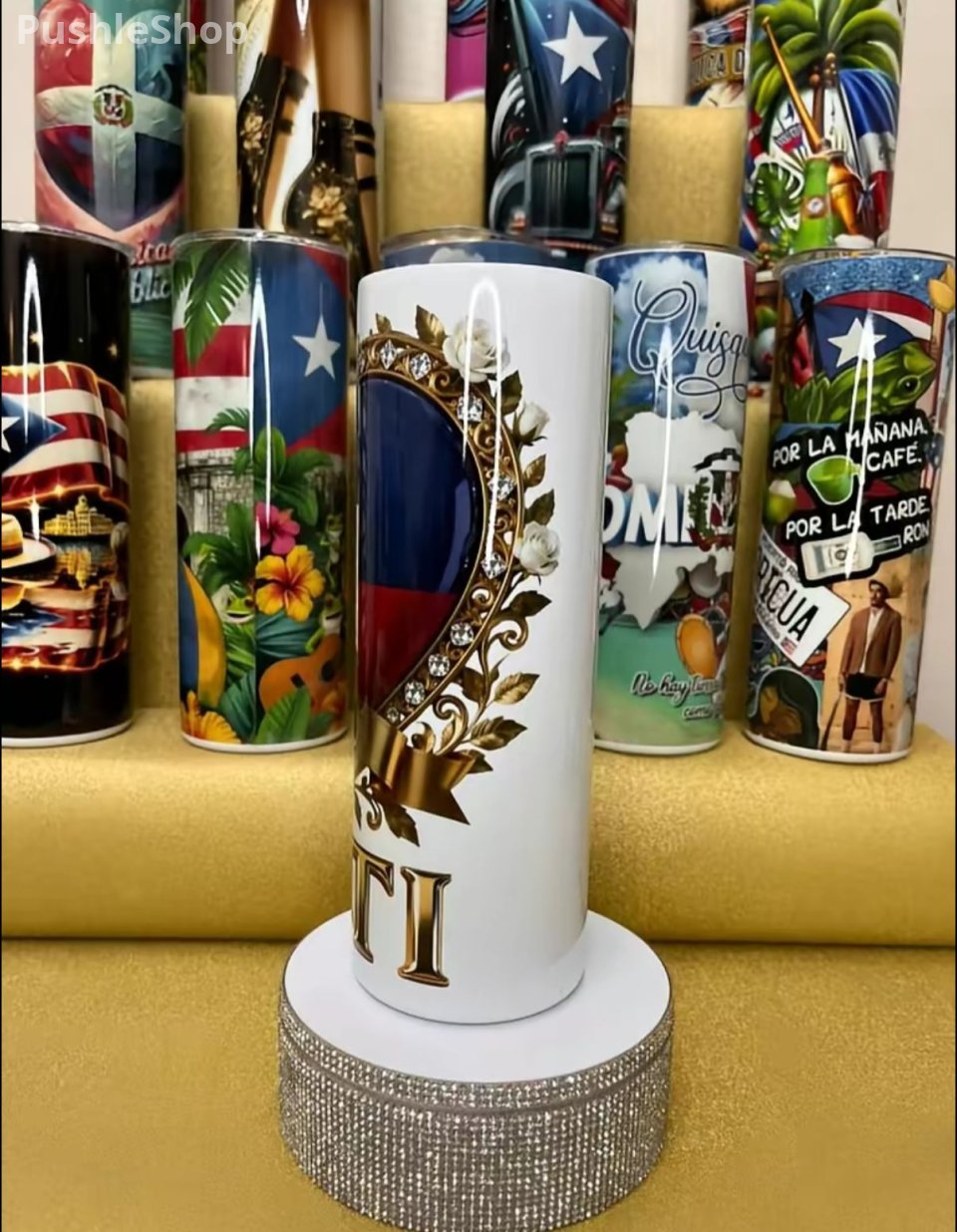 Haitian Flag Tumbler 20 oz