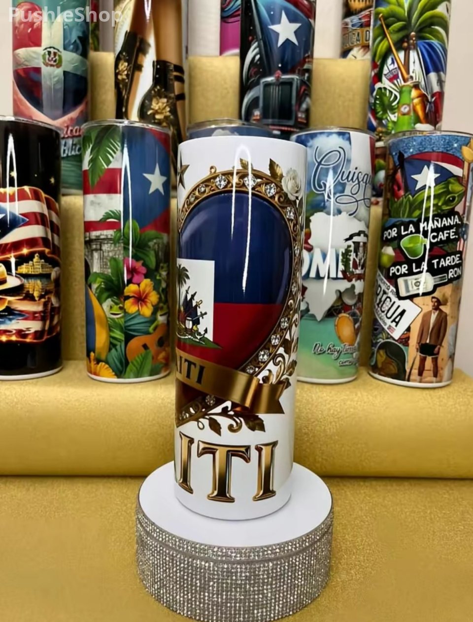 Haitian Flag Tumbler 20 oz