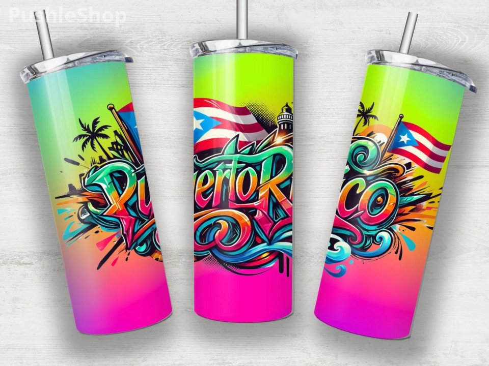 Puerto Rico Tumbler 20 oz