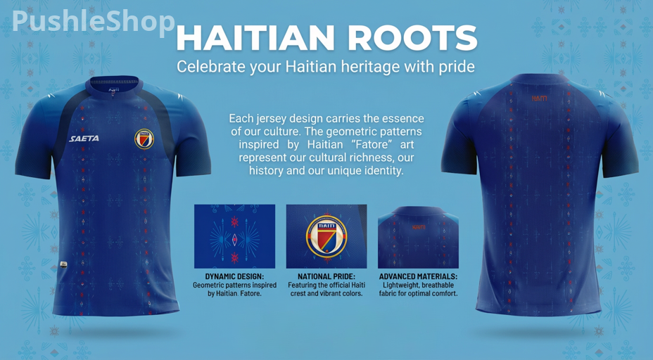 Haiti National Team Blue Jersey, Modern Football Design