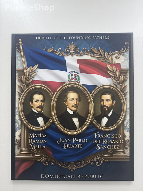 Homenaje a los Padres de la Patria, Orgullo Dominicano. wall art